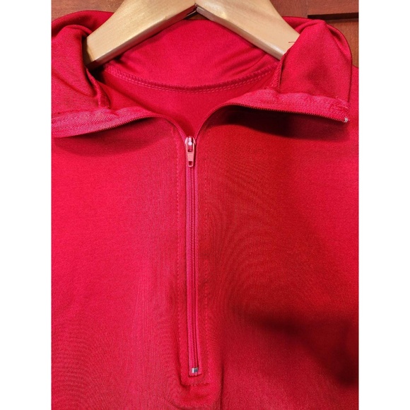 Chasse Performance Red & White Collared Zip Jersey White Sleeves Size Small - Picture 2 of 8